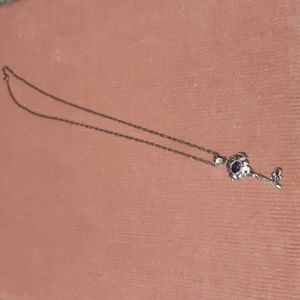 Littman Jewelers amethyst key necklace